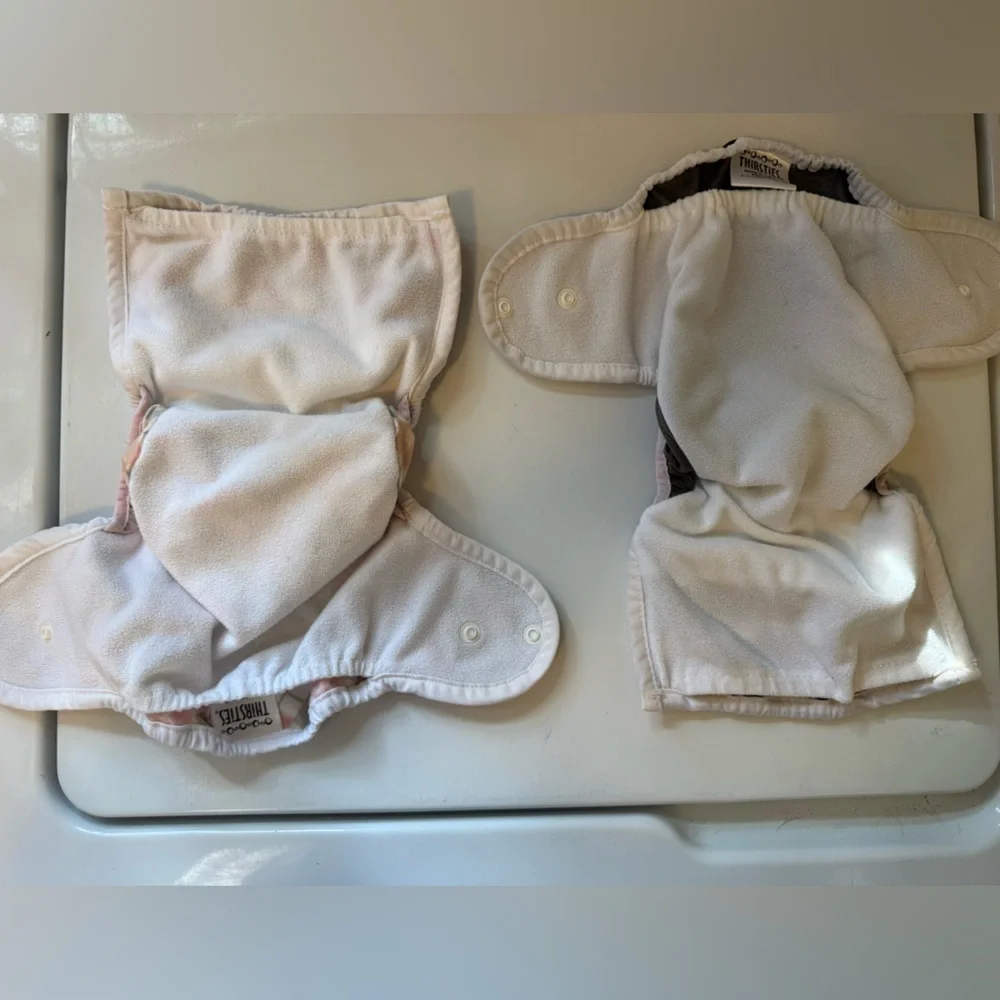 Thirsties Size One pocket snap diaper covers lot of 9 GUC cover only - Picture 8 of 13